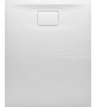 Photo: ACORA shower tray, cast marble, 120x80x3,5cm rectangle, white, stone decor