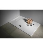 Photo: ACORA shower tray, cast marble, 120x90x2,9cm, rectangle, white, stone deco