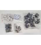 Photo: ARLEN ALAIN mounting kit (8 pcs of rollers, stops, 4 pcs of glass holders, profile, connectors, screws, covers)