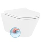 Photo: AVVA wall hung toilet, Rimless, 35,5x53cm, white