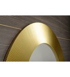 Photo: SUNBEAM kulaté zrcadlo v dřevěném rámu ø 90cm, zlatá