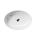 Photo: PURA counter top ceramic washbasin 60x42cm, white ExtraGlaze