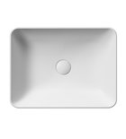 Photo: SAND umywalka ceramiczna nablatowa 50x38 cm, biały mat