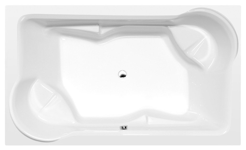 DUO obdélníková vana s konstrukcí 200x120x45cm, bílá 16211