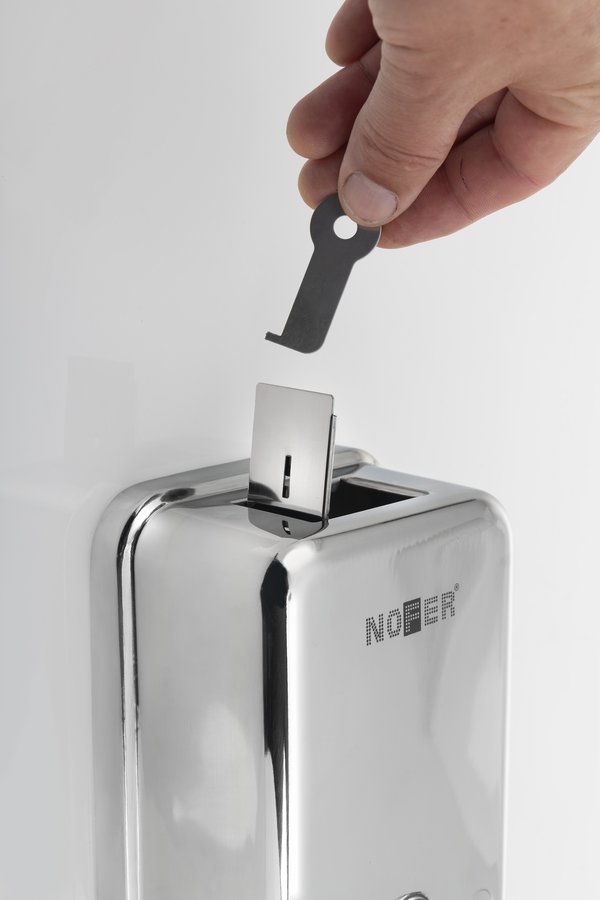 NOFER Dávkovač mýdla 1200ml, nerez lesk 03041.B