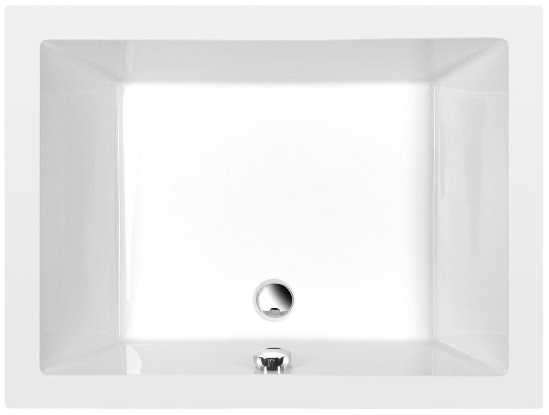 DEEP hluboká sprchová vanička s konstrukcí, obdélník 100x75x26cm, bílá 72880