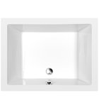 Photo: DEEP Rectangle Shower Tray with Support. Frame 100x75x26cm, White