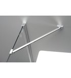 Photo: FORTIS 3-Piece Alcove Shower Door 1400 mm, clear glass/left