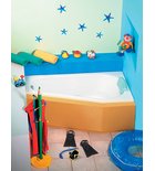 Photo: PROJEKTA R Asymmetric Bath 160x80x44cm, White