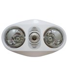 Photo: Stropný kúpeľňový infraohrievač s osvetlením a ventilátorom, 630 W, biela