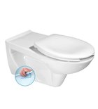 Photo: HANDICAP Extended Wall Hung Toilet 37,5x73cm, Rimless, white
