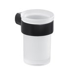 Photo: PIRENEI pohár, čierna matná/mliečne sklo