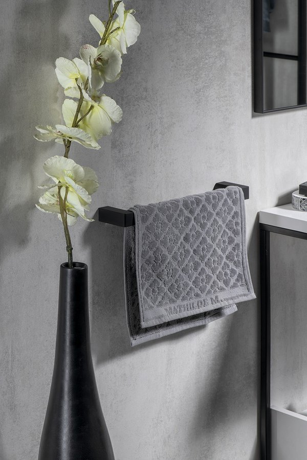 Gedy PIRENEI držák ručníků 350x66mm, černá mat PI213514