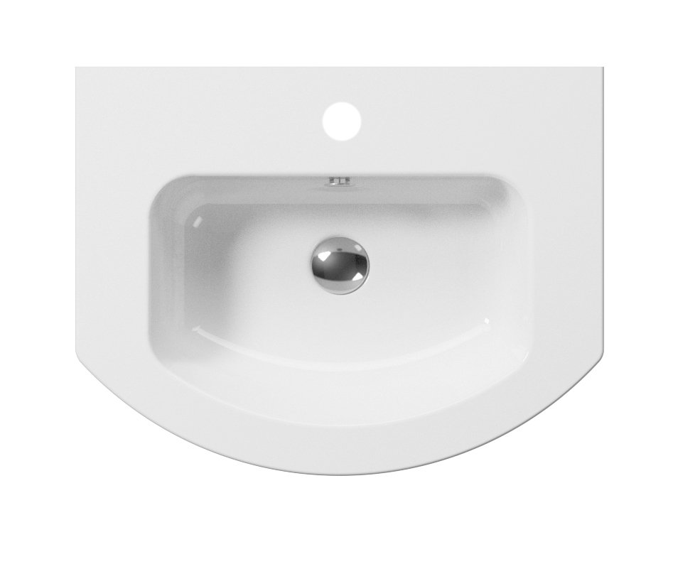 GSI PURA keramické umyvadlo Slim oblé 62x48cm, bílá ExtraGlaze 8827111