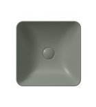Photo: SAND/NUBES counter top ceramic washbasin 38x38cm, agave matt