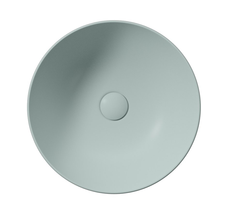GSI PURA keramické umyvadlo na desku, průměr 42cm, ghiaccio mat 885115