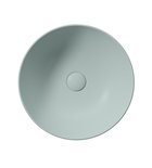Photo: PURA counter top ceramic washbasin Ø 42cm, ghiaccio matt
