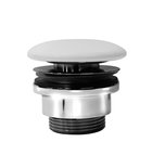 Photo: GSI umyvadlová výpust 5/4“, neuzavíratelná, keramická zátka, 5-65mm, bílá mat
