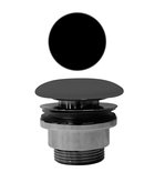 Photo: GSI Nicht verschließbare Ablaufgarnitur 5/4“, H 5-65 mm, Keramik-Stopfen, schwarz matt