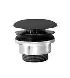 Photo: GSI umyvadlová výpust 5/4“, neuzavíratelná, keramická zátka, 5-65mm, černá mat