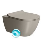 Photo: PURA závěsná WC mísa, Swirlflush, 55x36 cm, tortora dual-mat