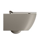 Photo: PURA závěsná WC mísa, Swirlflush, 36x55 cm, tortora dual-mat
