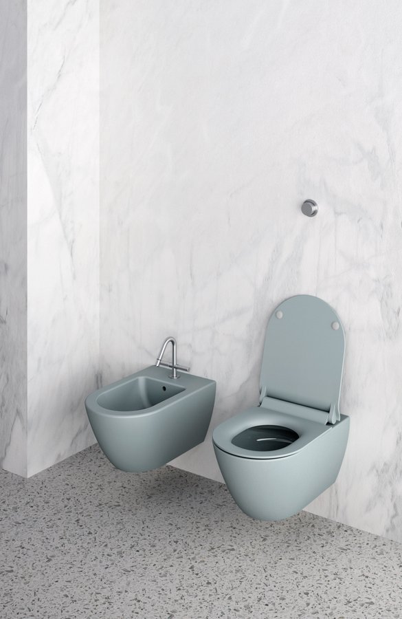 GSI PURA závěsná WC mísa, Swirlflush, 36x55cm, ghiaccio dual-mat 881515