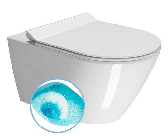 KUBE X závěsná WC mísa, Swirlflush, 55x36 cm, bílá ExtraGlaze 941511