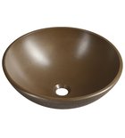 Photo: FORMIGO concrete washbasin, diameter 41 cm, dark brown