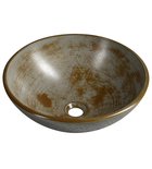 Photo: FORMIGO concrete washbasin, diameter 41 cm, gray brindle