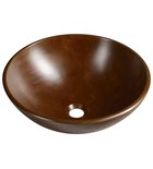 Photo: FORMIGO concrete washbasin, diameter 41 cm, brown brindle