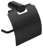 Photo: FLORI Toilet Paper Holder with Cover, black
