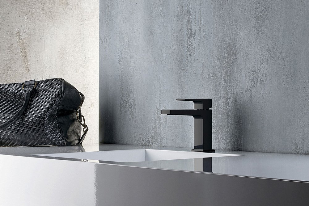 Sapho DIMY stojánková umyvadlová baterie bez výpusti, černá mat DM002BL