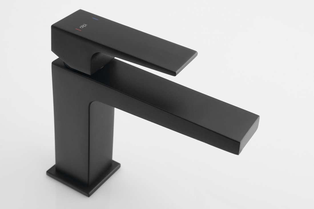 Sapho DIMY stojánková umyvadlová baterie bez výpusti, černá mat DM002BL