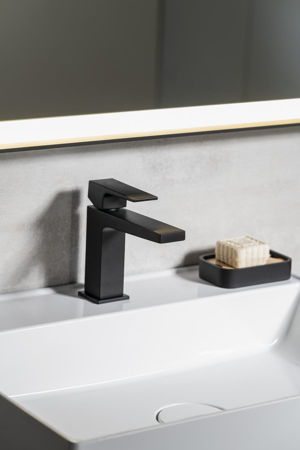 Sapho DIMY stojánková umyvadlová baterie bez výpusti, černá mat DM002BL