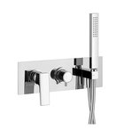 Photo: DIMY Concealed Shower Mixer Tap inc Shower Handset, 2-way, chrome