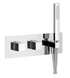 Photo: DIMY Concealed Thermostatic Shower Mixer Tap inc Shower Handset, 2-way, chrome