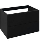 Photo: TREOS szafka z szufladami 75x53x50,5cm, czarny mat (TS076)