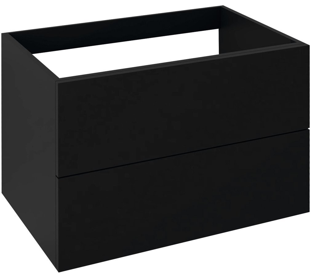 TREOS skříňka zásuvková 75x53x50,5cm, černá mat