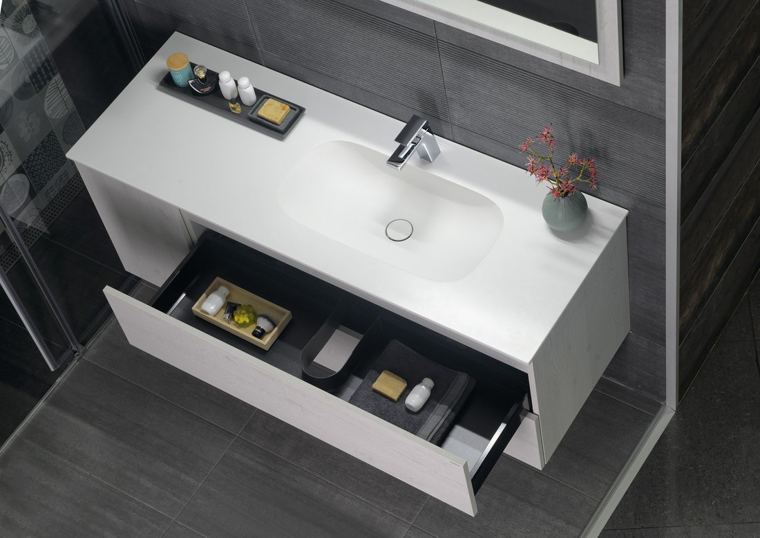 Sapho TREOS umyvadlová skříňka 110x53x50,5cm, dub Polar TS110-1010