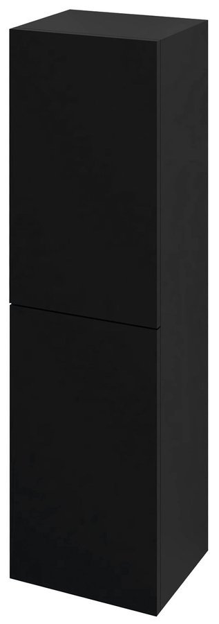 TREOS skříňka vysoká 35x140x30cm, 2x dvířka, levá/pravá, černá mat
