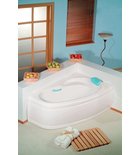 Photo: NAOS L asymmetrische Badewanne 180x100x43cm, links, weiß