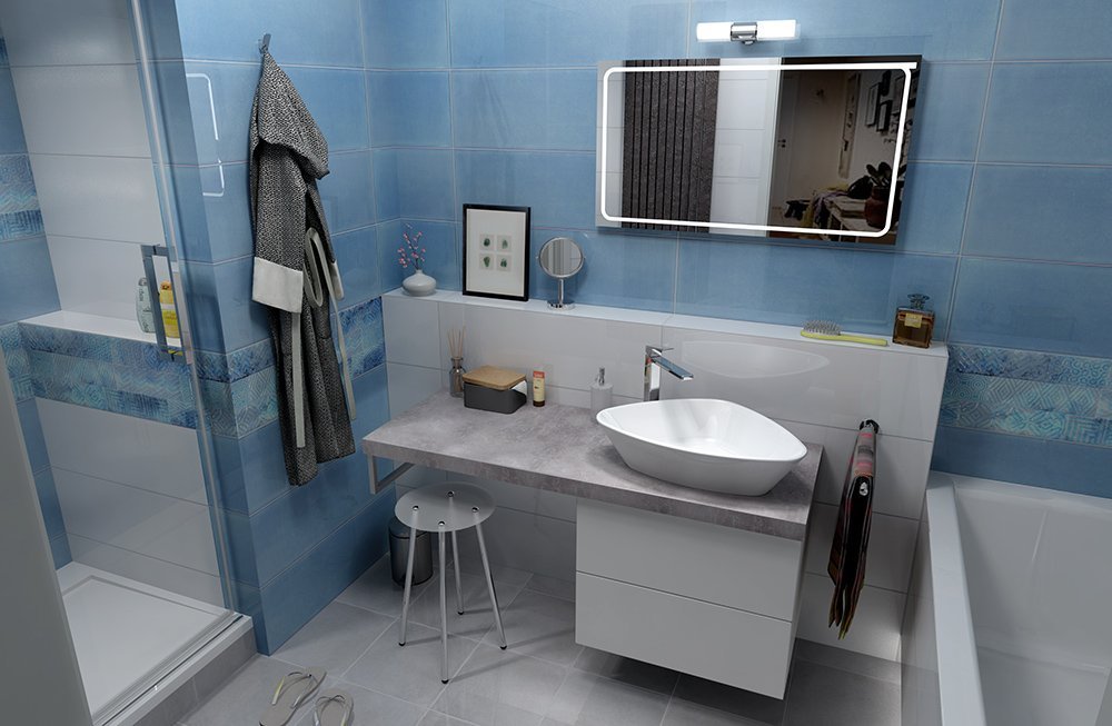 Sapho AVICE deska 150x50cm, cement AV157