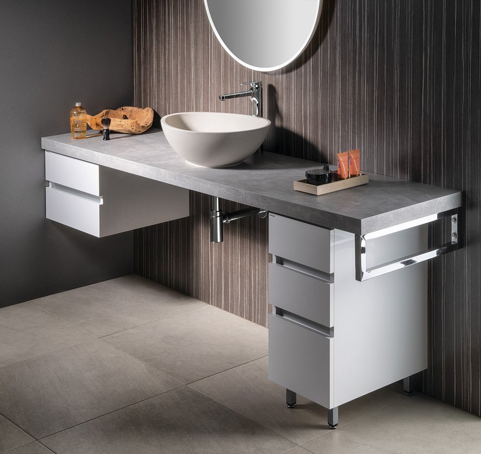 Sapho AVICE deska 230x50cm, cement AV237