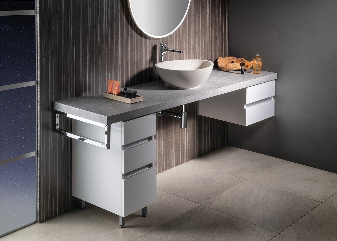 Sapho AVICE deska 240x50cm, cement AV247