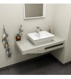 Photo: TAILOR+ Rockstone Countertop 100x50 cm, version L, towel holder on the right