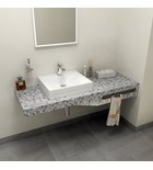 Photo: TAILOR+ Rockstone Countertop 140x50 cm, version L, towel holder on the right
