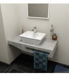Photo: TAILOR+ Rockstone Countertop 100x50 cm, version R, towel holder on the right