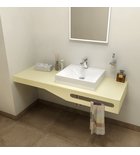 Photo: TAILOR+ Rockstone Countertop 140x50 cm, version R, towel holder on the right