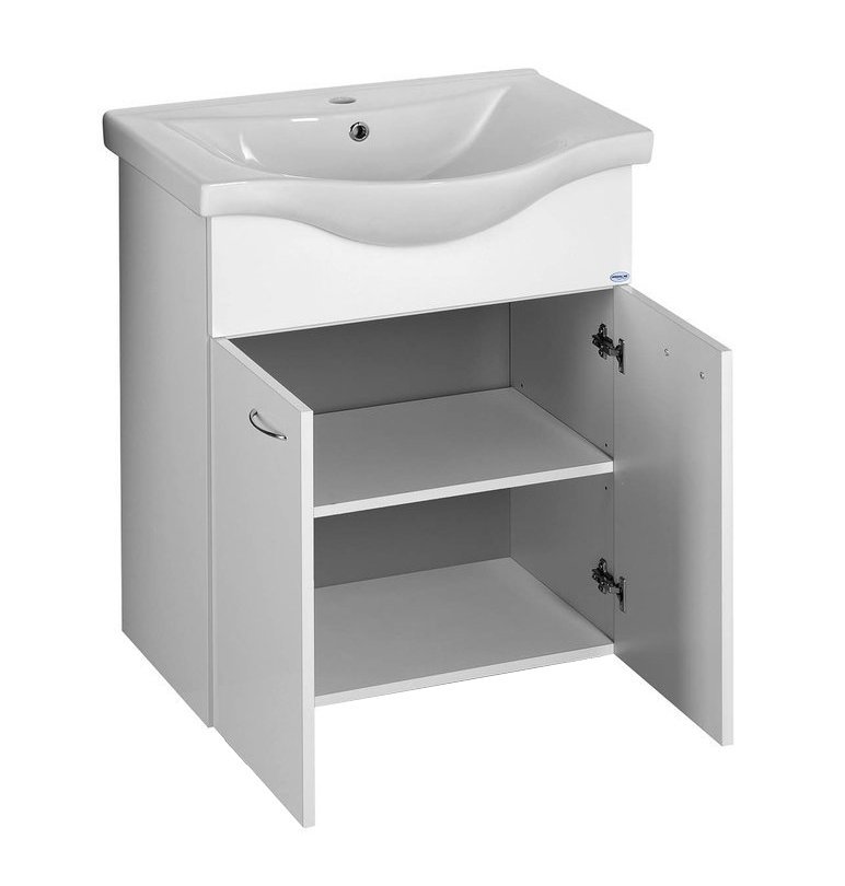 Aqualine KERAMIA FRESH umyvadlová skříňka 60,6x74x34 cm, bílá 50063A